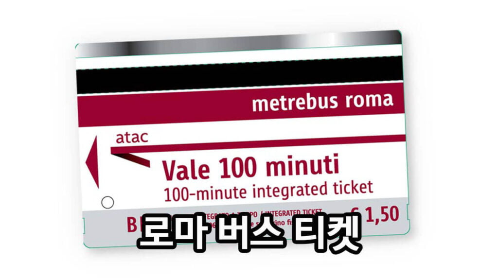 로마 버스 티켓