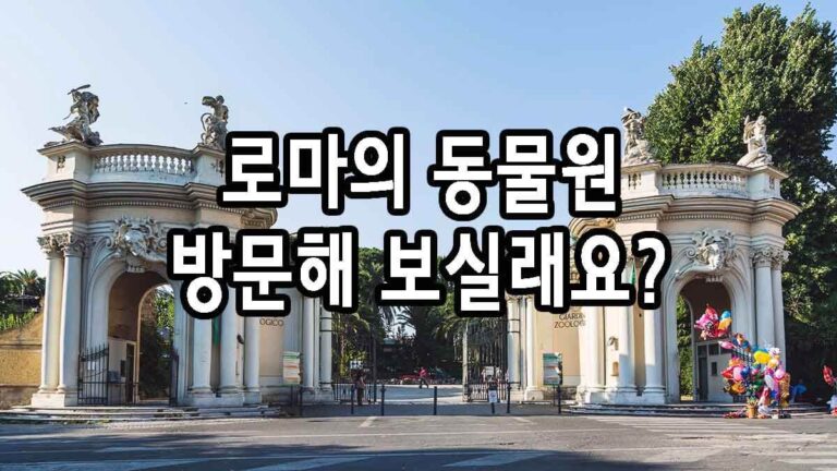 로마의 동물원 방문해 보실래요?
