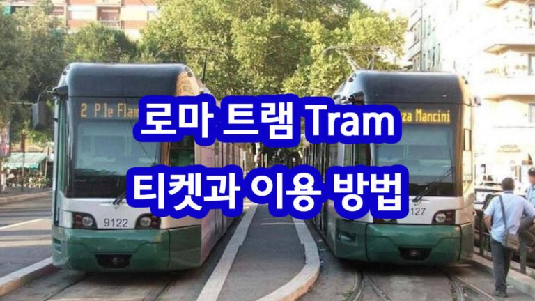 로마 트램 티켓과 이용방법