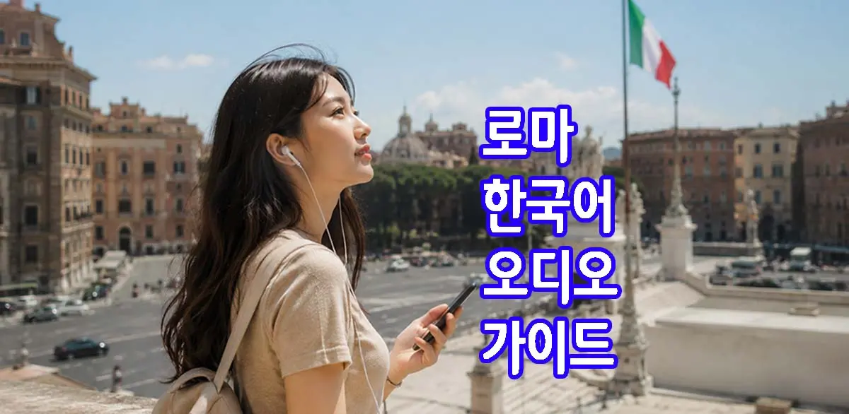 로마 한국어 오디오 가이드 웹사이트 메인 사진